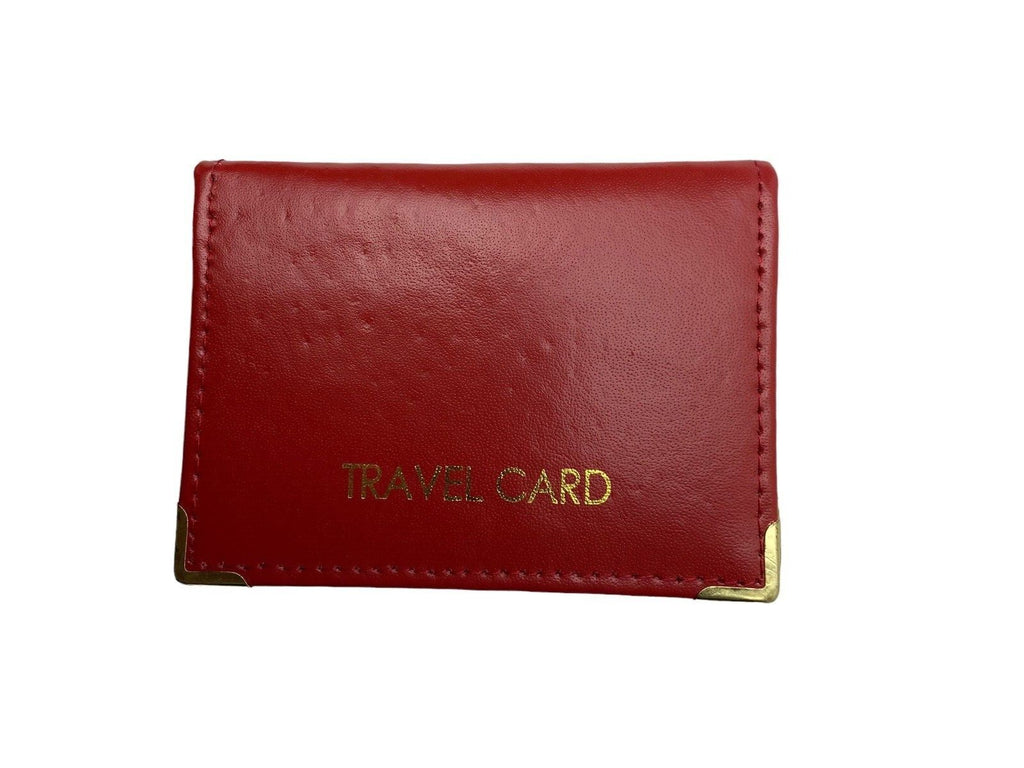 Unisex Leather Bus Pass Travel Oyster Rail Card ID Holder Wallet New