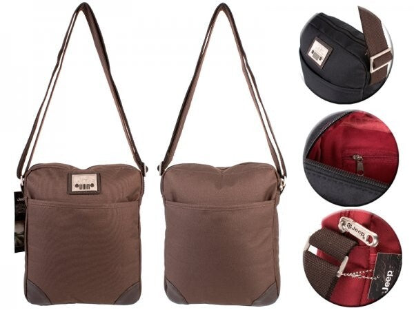 Jeep Unisex Vintage Ipad Small Crossbody Shoulder Messenger Courier Hand Bag