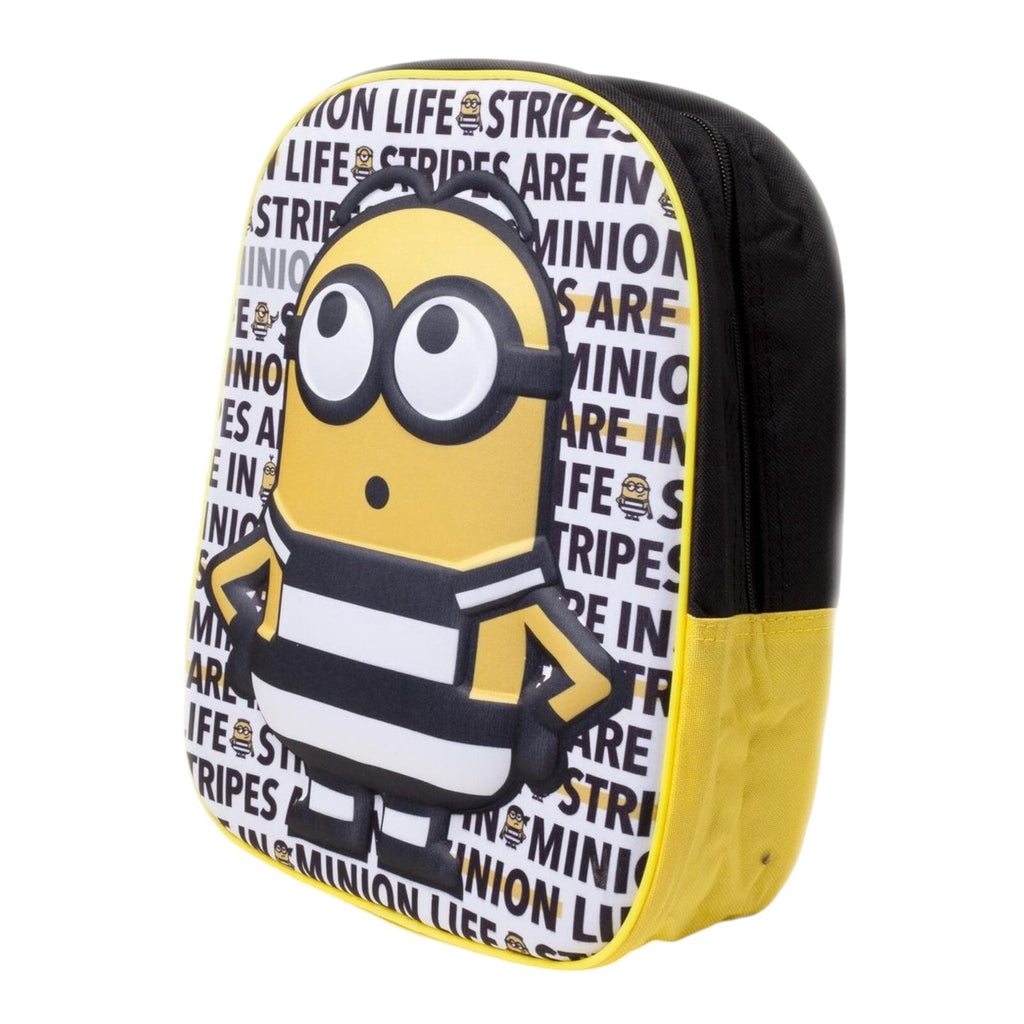 Minions Despicable Me 3 Eva 3D Kids Backpack Rucksack School Nursery Bag New