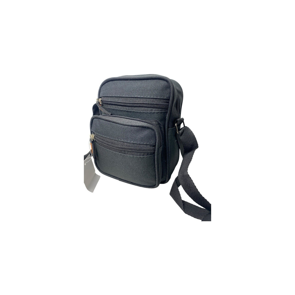 Unisex Small Travel Bag Multiple Zipped Pockets & Adjustable Strap New