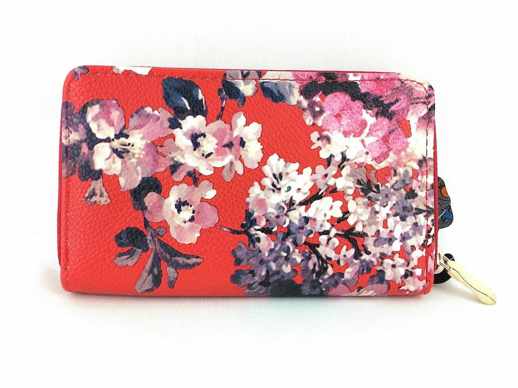 Ladies Floral Zip Fashion Clutch Coin Credit Card Purse Victoria & Albert Style
