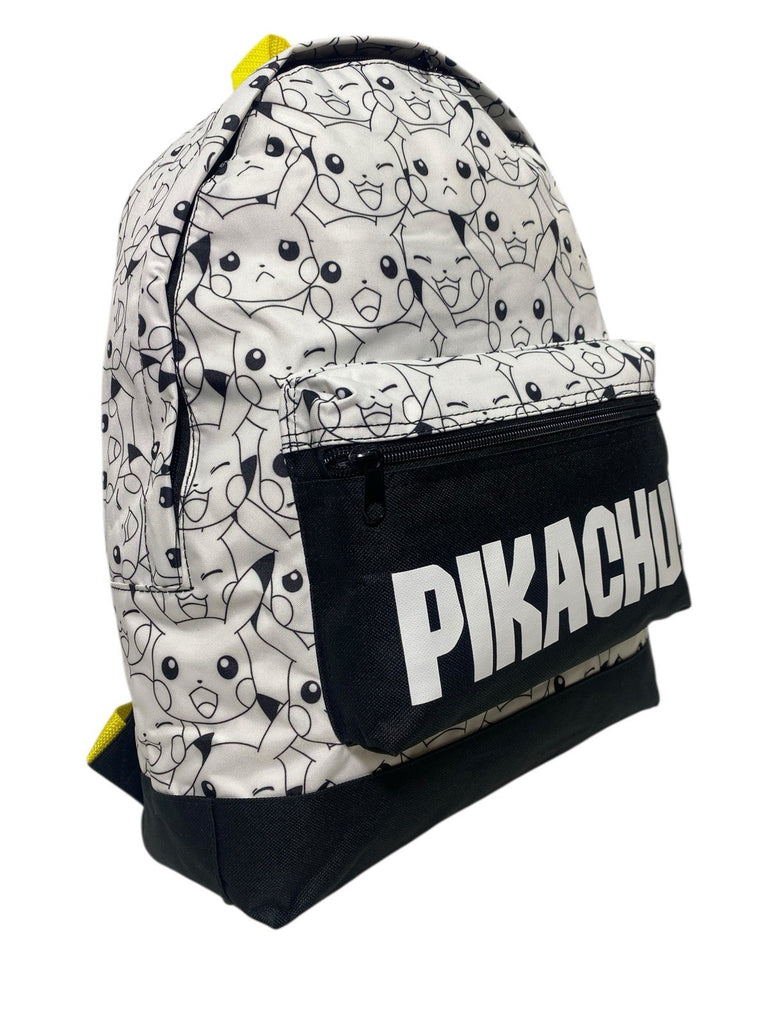 Pokemon Pikachu Boys Large Roxy School Backpack Rucksack Bag Front Pocket New