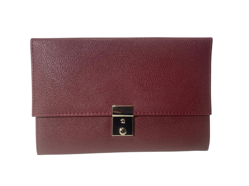 Soft Grain PU Unisex Travel Document Passport Organiser Holder Lockable Wallet