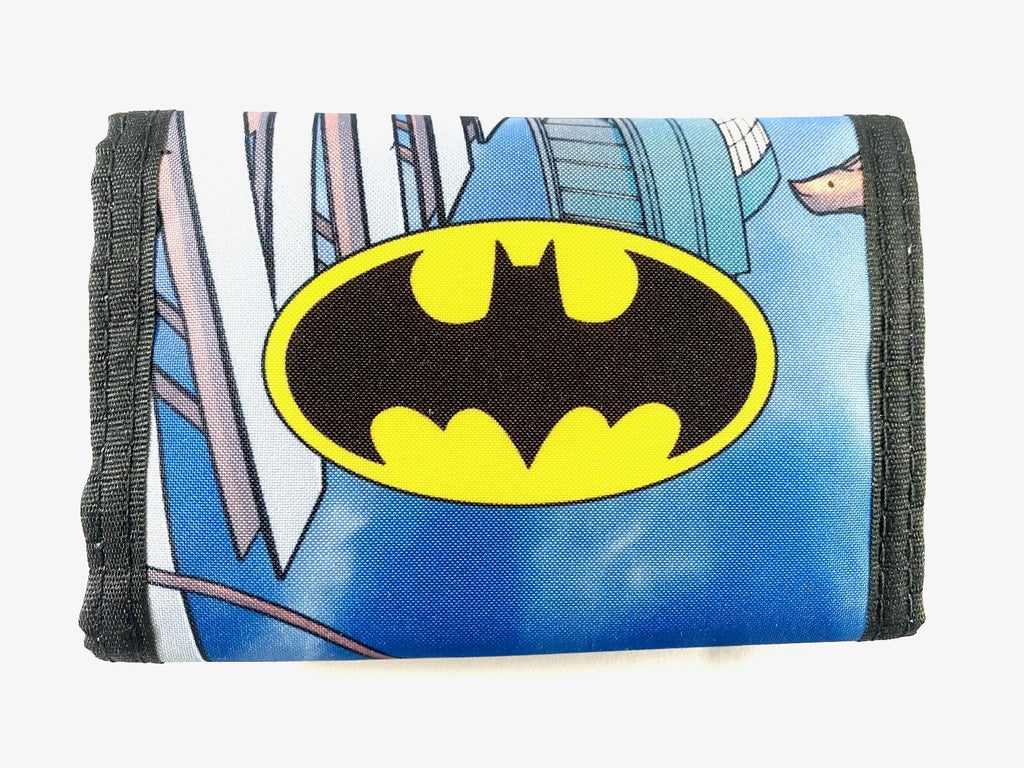 DC Comics Batman Here to Help Boys Trifold Money Change Notes Wallet New