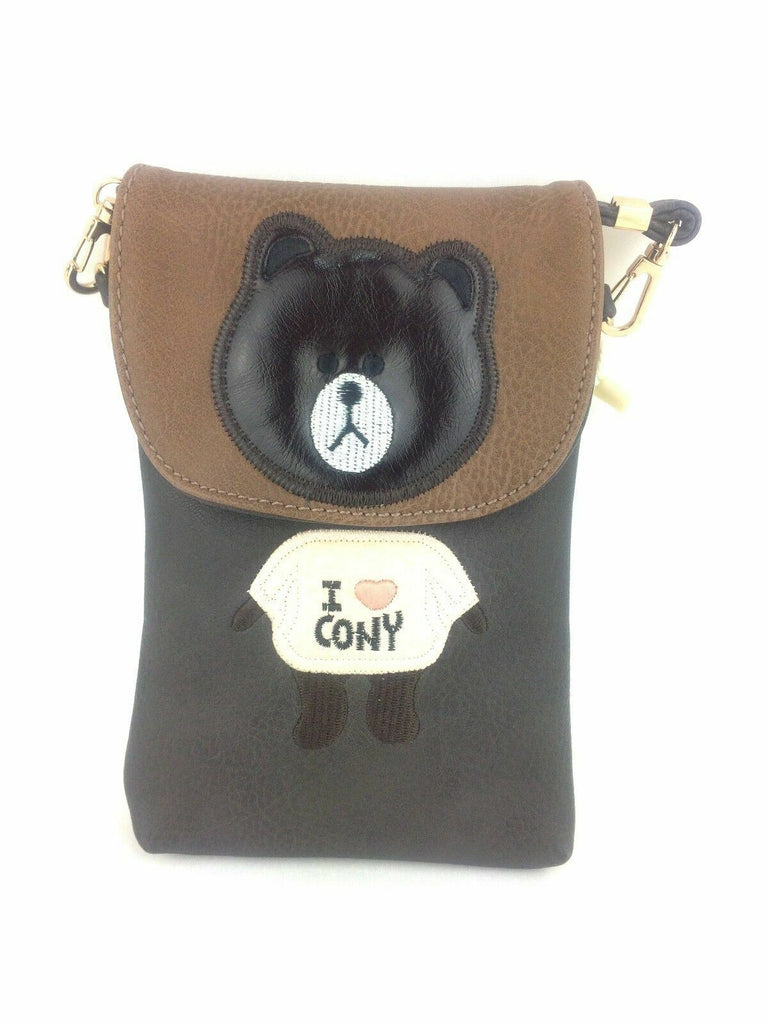 I Love Connie Bear Girls Ladies Shoulder Travel Bag Cross Body Small Purse New