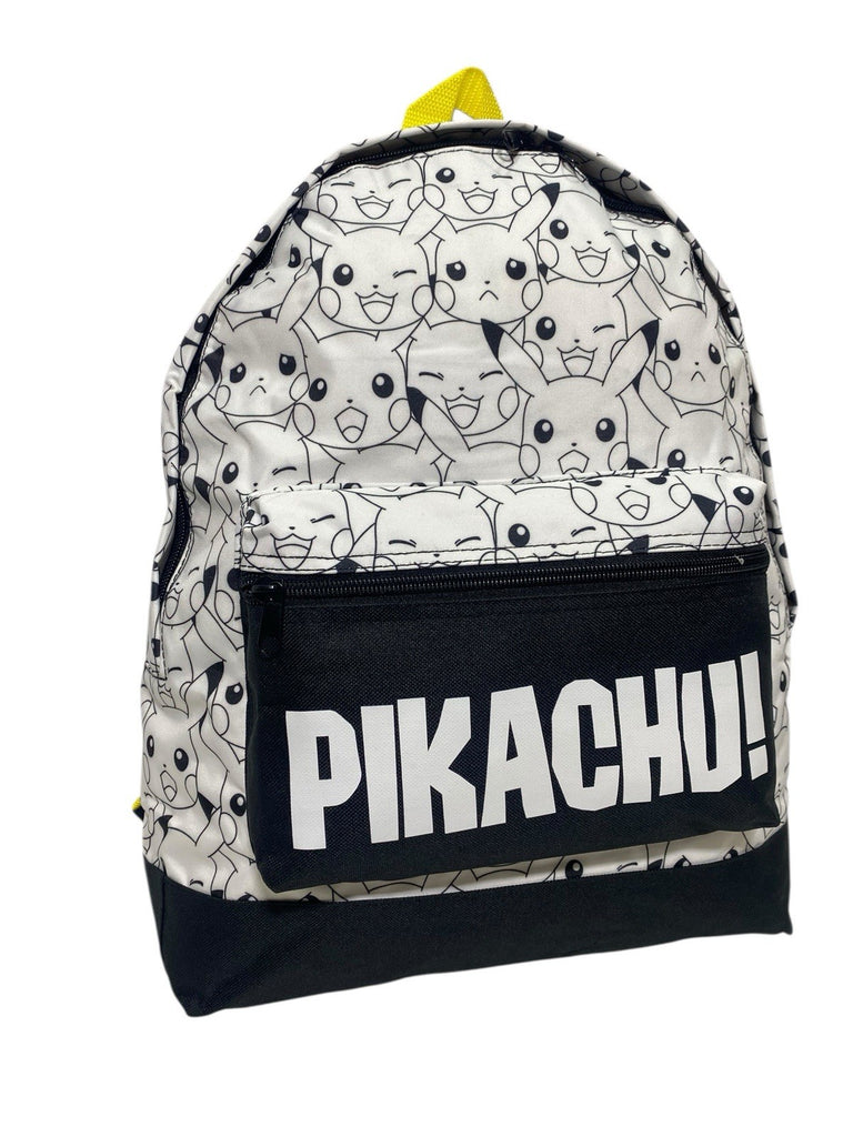 Pokemon Pikachu Boys Large Roxy School Backpack Rucksack Bag Front Pocket New