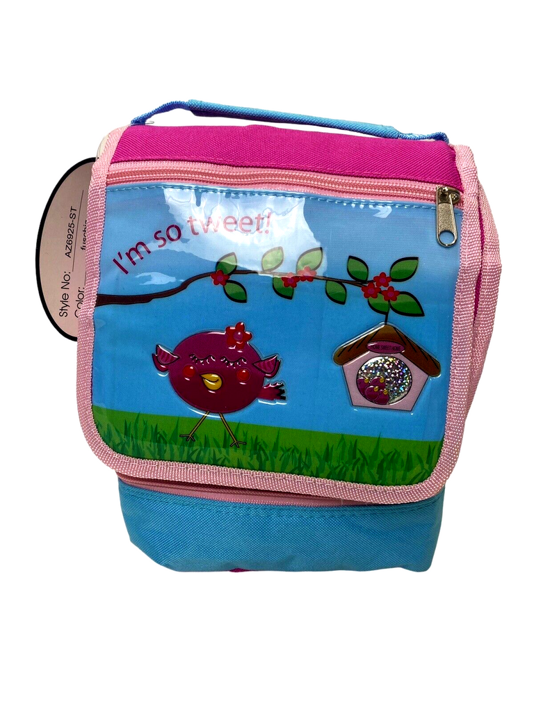 Im So Tweet Girls Insulated Lunch Bag Picnic Trip School Nursery  Azure Designs