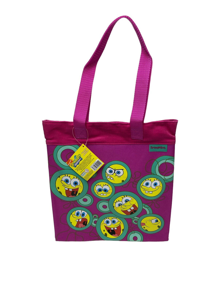 Spongebob Squarepants Nickleodeon Shopper Tote Shopping Bag Girls Pink New