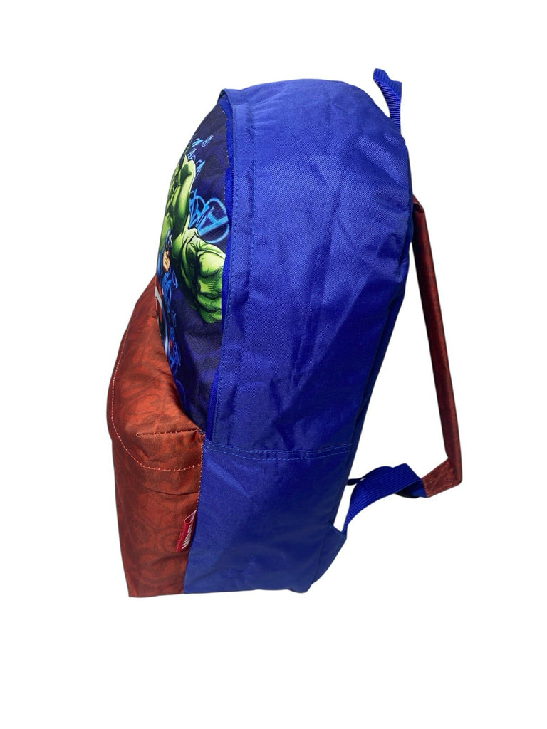 Marvel Avengers Large School Backpack Rucksack Front Pocket Hulk Iron Man New