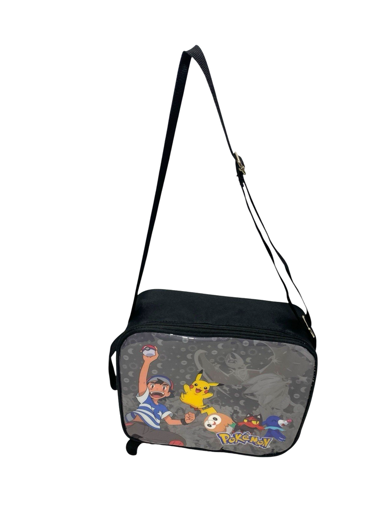 Pokemon Pikachu Insulated Lunch Bag With Shoulder Strap Nursery School New