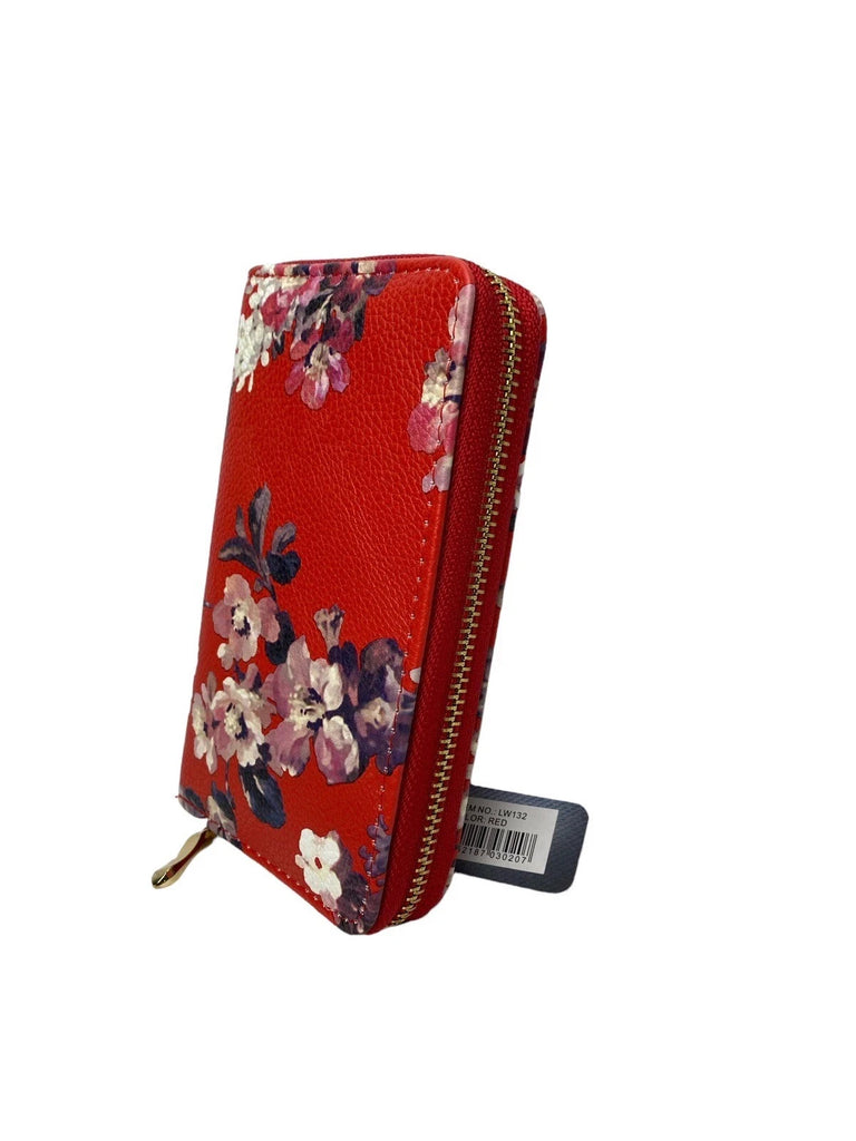 Ladies Floral Zip Fashion Clutch Coin Credit Card Purse Victoria & Albert Style