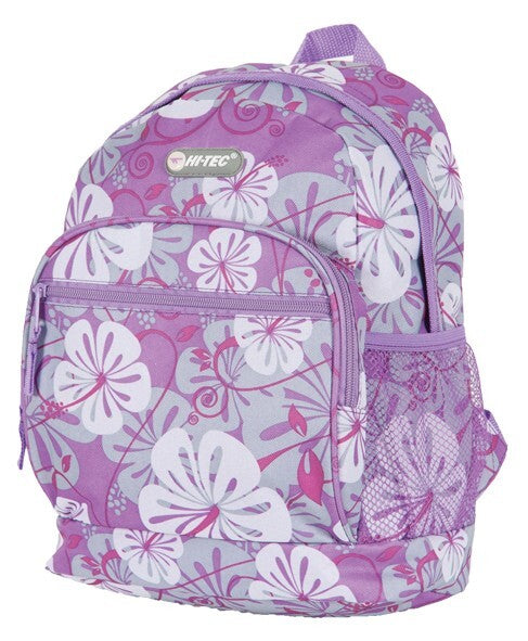 Hi Tec Ladies Flower Print Mini Backpack Rucksack School Gym College Work New