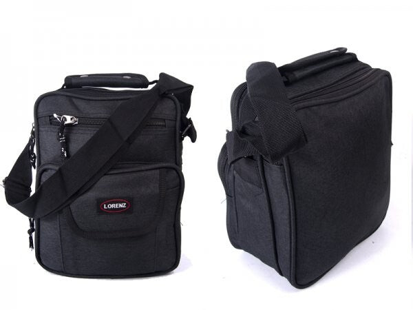 Lorenz Large Unisex Canvas Travel Bag Multiple Zipped Pockets & Adjustable Strap