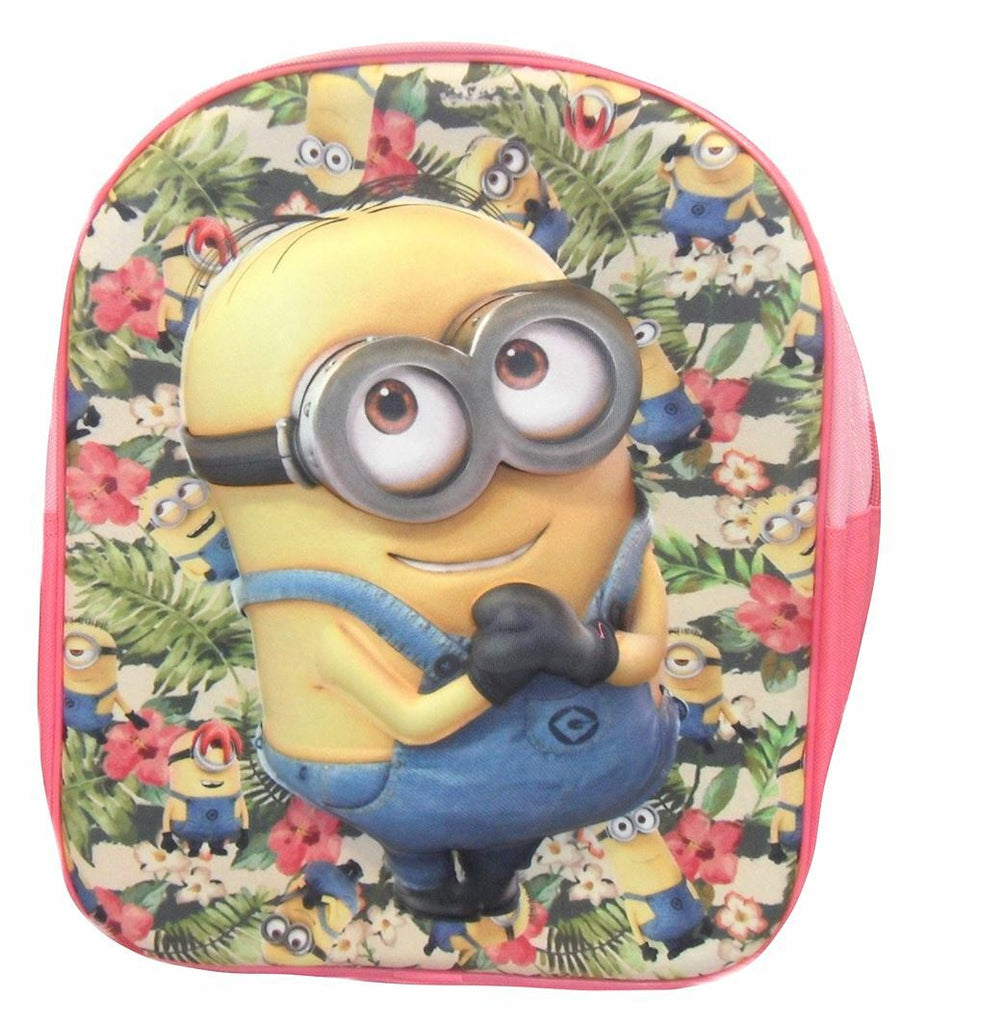 Minions Despicable Me 3D Eva Backpack Rucksack School Nursery Bag New