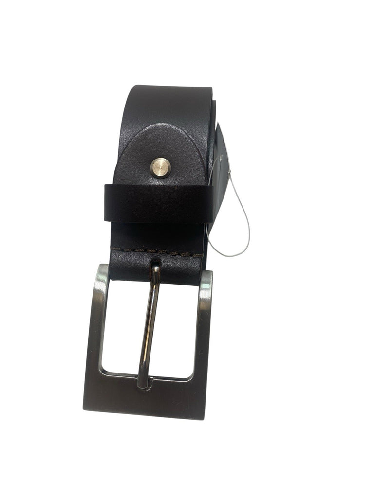 Mens 100% Full Grain Leather 1.5" (38mm) Wide Belt Brown XL 40-44" New