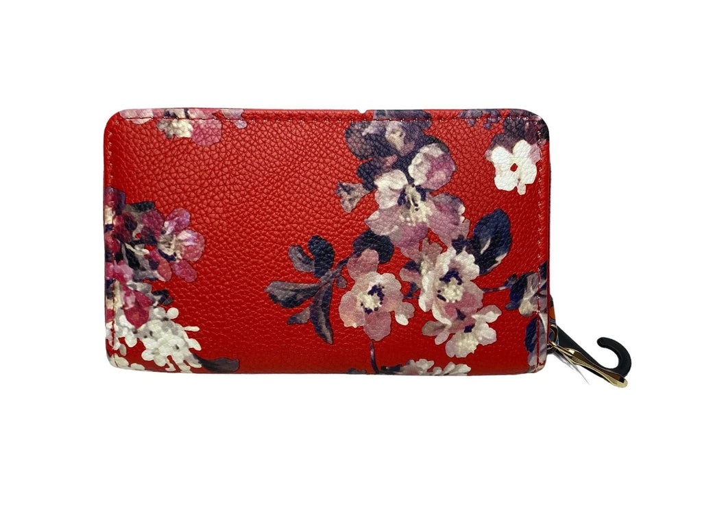 Ladies Floral Zip Fashion Clutch Coin Credit Card Purse Victoria & Albert Style