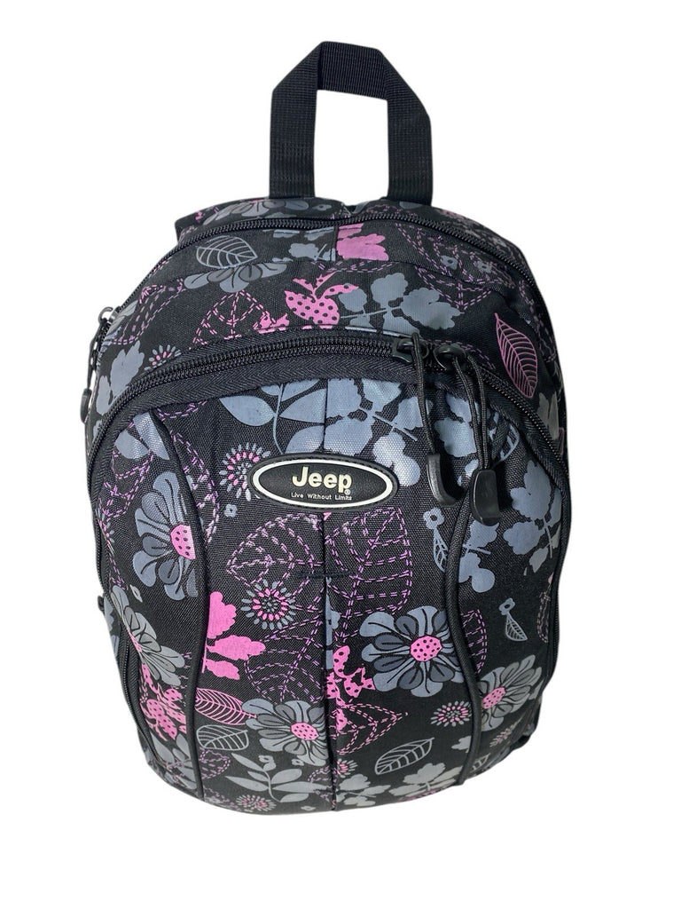 Jeep Laptop Ipad Notepad Floral Travel Cabin Hand Luggage College Backpack Bag