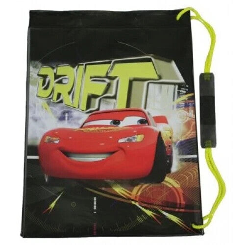 6 x Disney Cars Drift Evolution Pvc Swim Drawstring Bag Job Lot Car Boot Resale