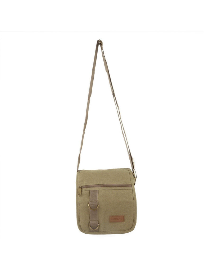 Lorenz Unisex Multi Purpose Small Canvas Cross Body Shoulder Travel Utility Bag