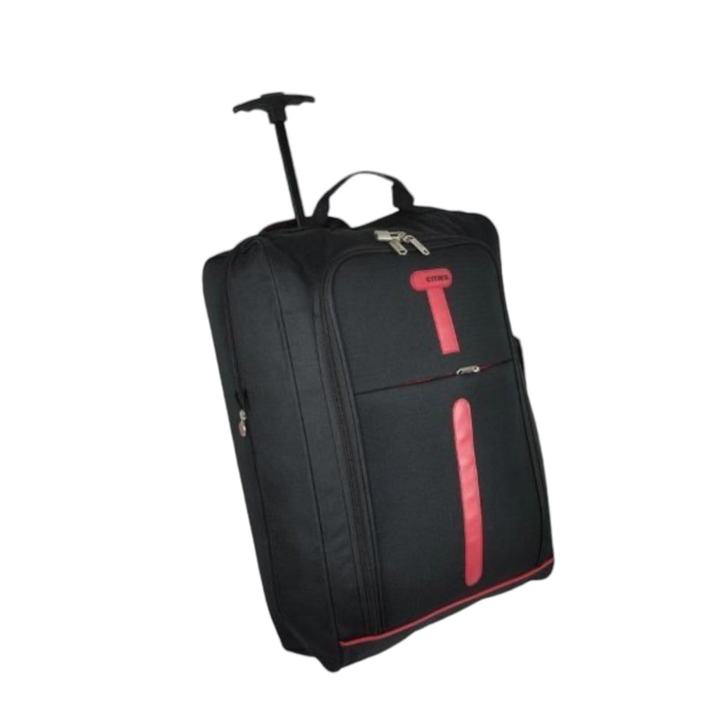 5 Cities 21" 55cm Carry On Lightweight Travel Wheeled Cabin Trolley Bag 42L New