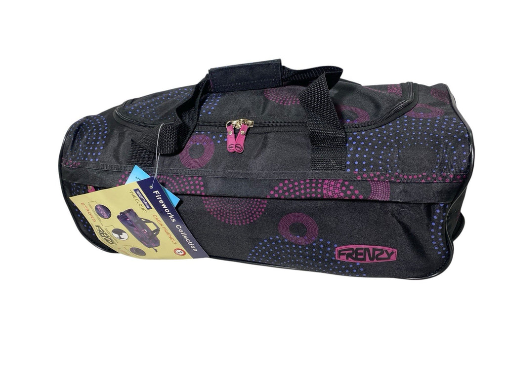 Frenzy 21" Carry On Lightweight Travel Wheeled Cabin Trolley Weekend Bag 29L New