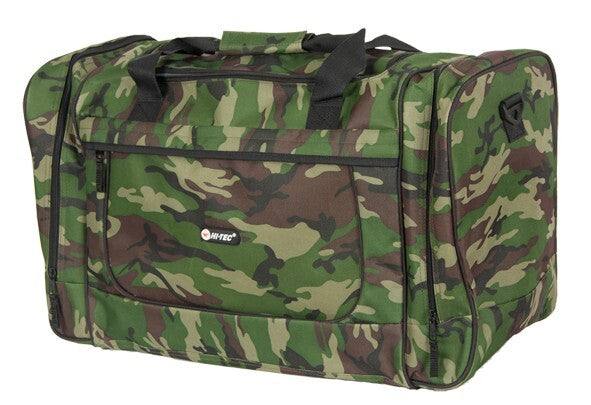 Hi-Tec 18" Camouflage Cammo Nevada Holdall Gym PE Weekend Duffle Overnight Bag