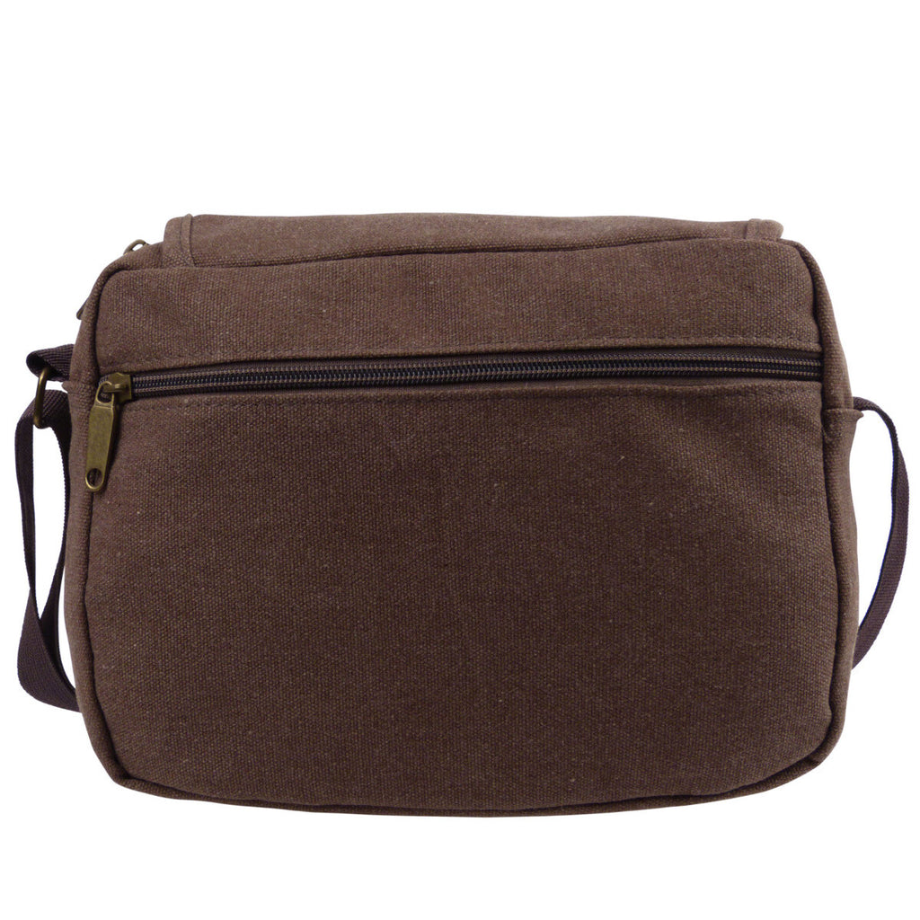 Lorenz Unisex Small Canvas Cross Body Travel Utility Bag Adjustable Strap