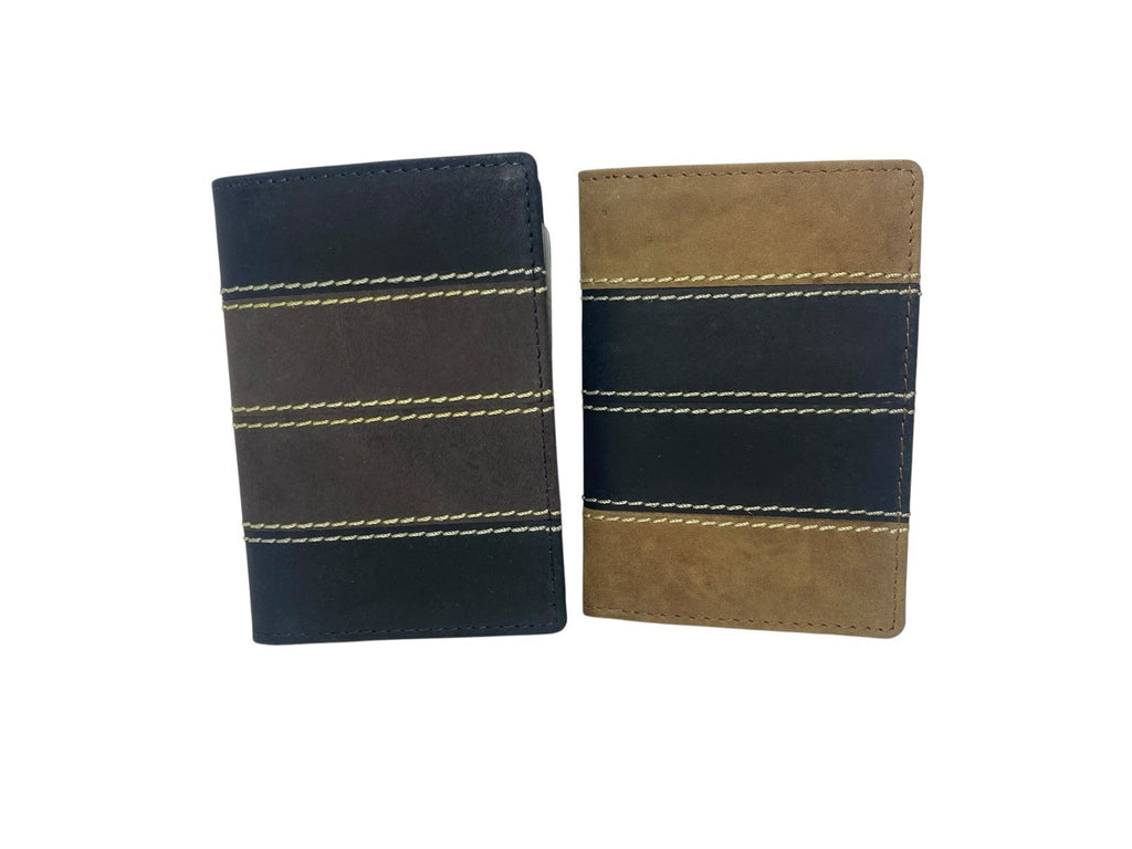 Lorenz Premium Real Soft Hunter Leather Bifold Credit Card ID Holder Wallet