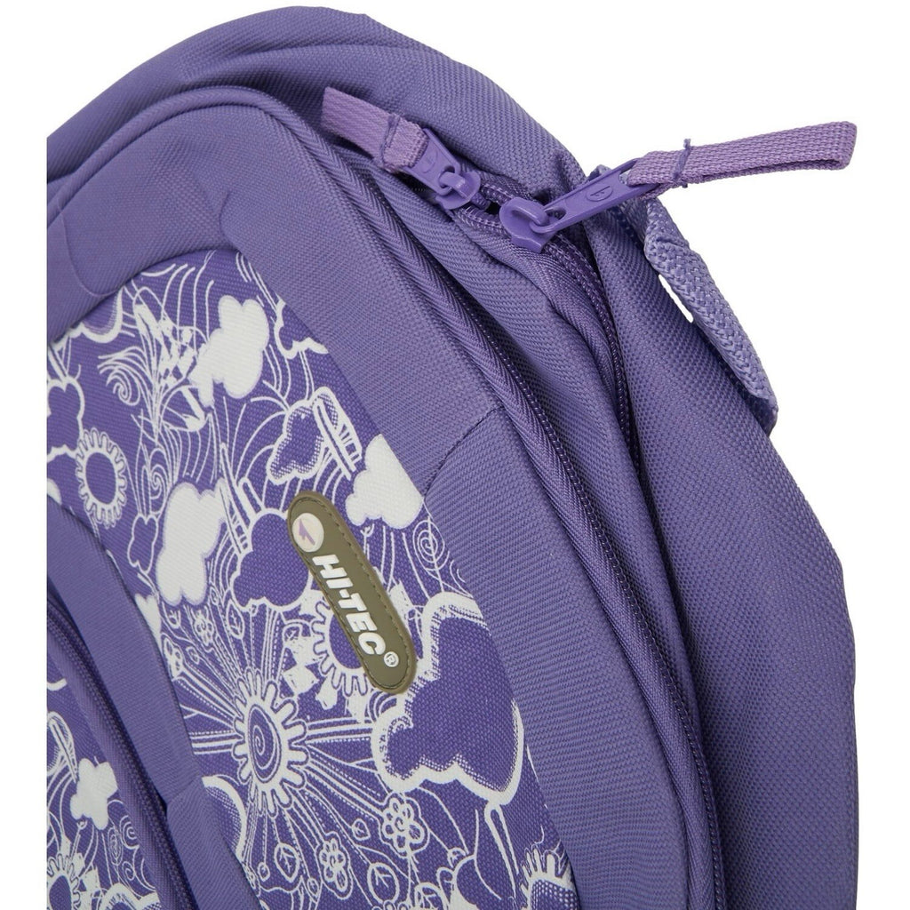 Hi Tec Ladies Cloud Print Backpack Rucksack School Gym College Work Travel New