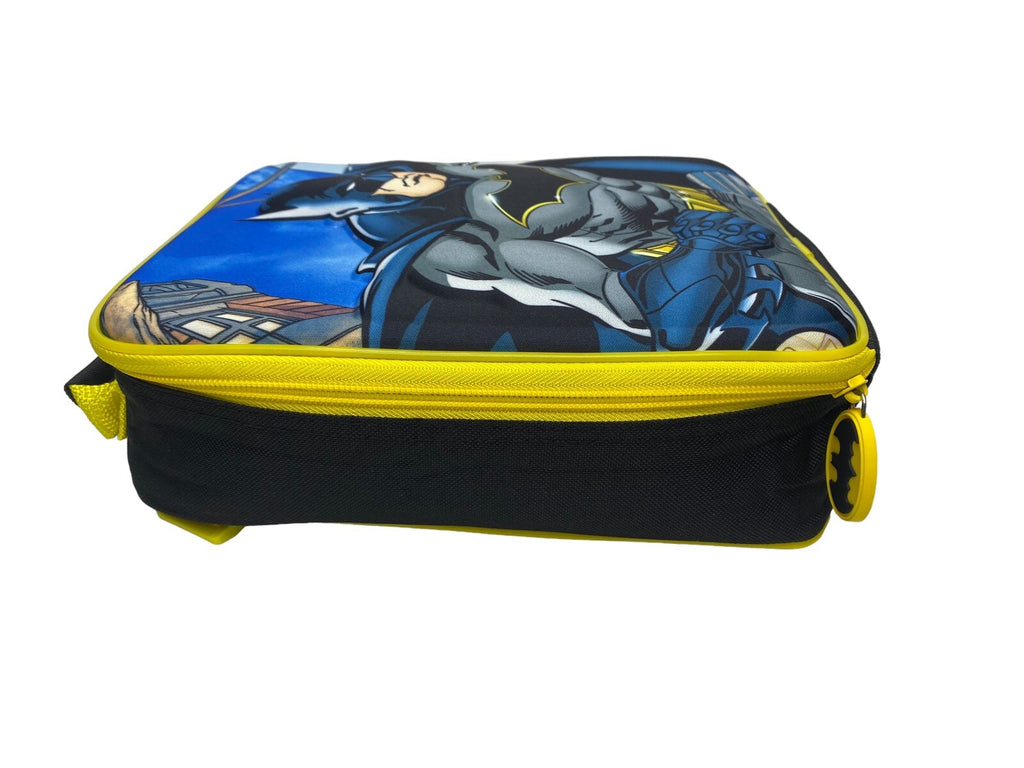 Batman Backpack With Lunch Bag For Kids Matching 2 Piece School Bag Set