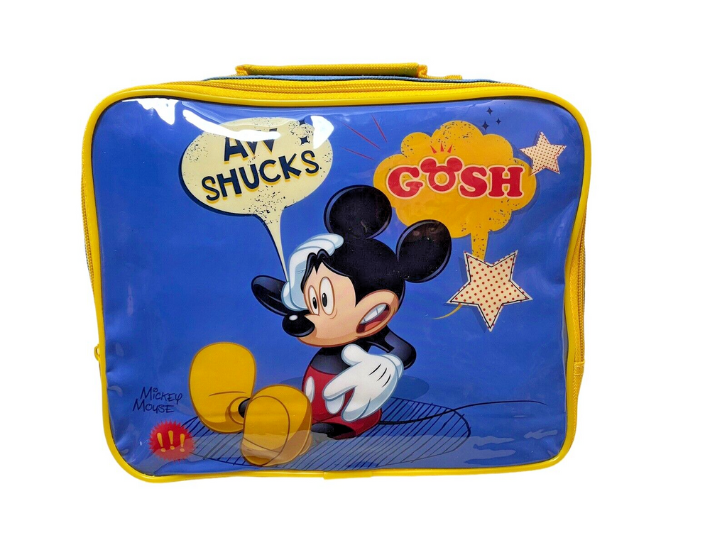 7 x Disney Mickey Mouse Aww Shucks  Insulated Lunch Bag Job Lot Car Boot Market