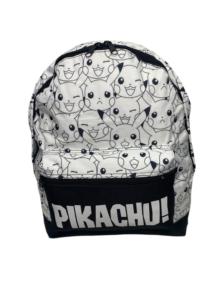 Pokemon Pikachu Boys Large Roxy School Backpack Rucksack Bag Front Pocket New