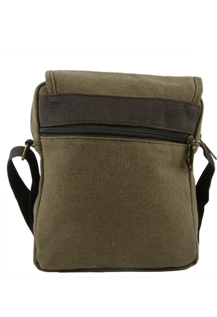 Lorenz Unisex Multi Purpose Small Canvas Cross Body Shoulder Travel Utility Bag