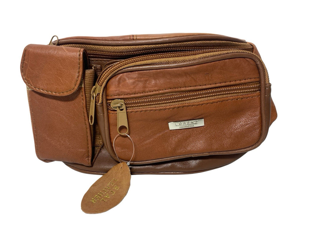Lorenz Soft Leather Unisex Bum Bag Fanny Pack Money Belt Pouch Waist Travel New