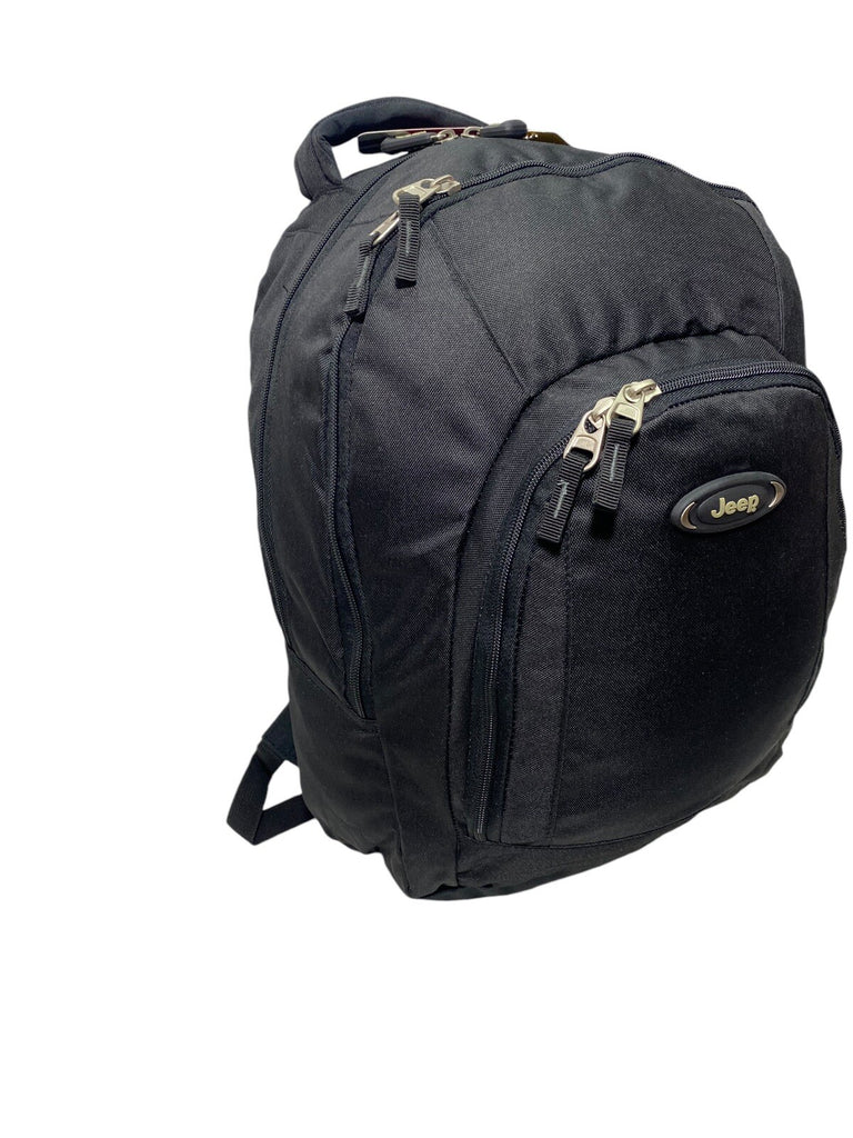 Jeep Laptop Ipad Notepad Travel Cabin Hand Luggage College Backpack Bag Black