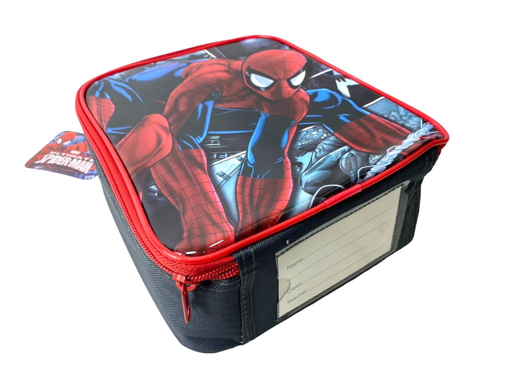Marvel Ultimate Spiderman Publishing  Kids Boys School Trips Insulated Lunch Bag