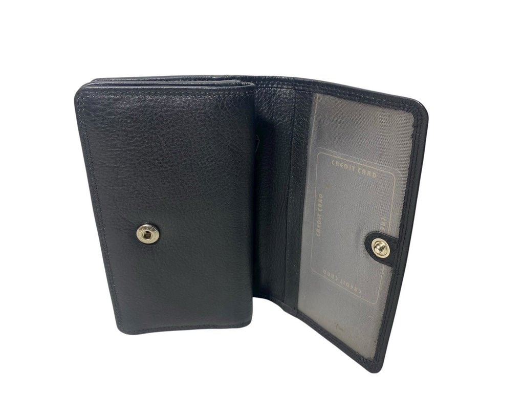 Ladies Real Leather Bifold Purse Credit Card Notes Coins With Multiple Sections