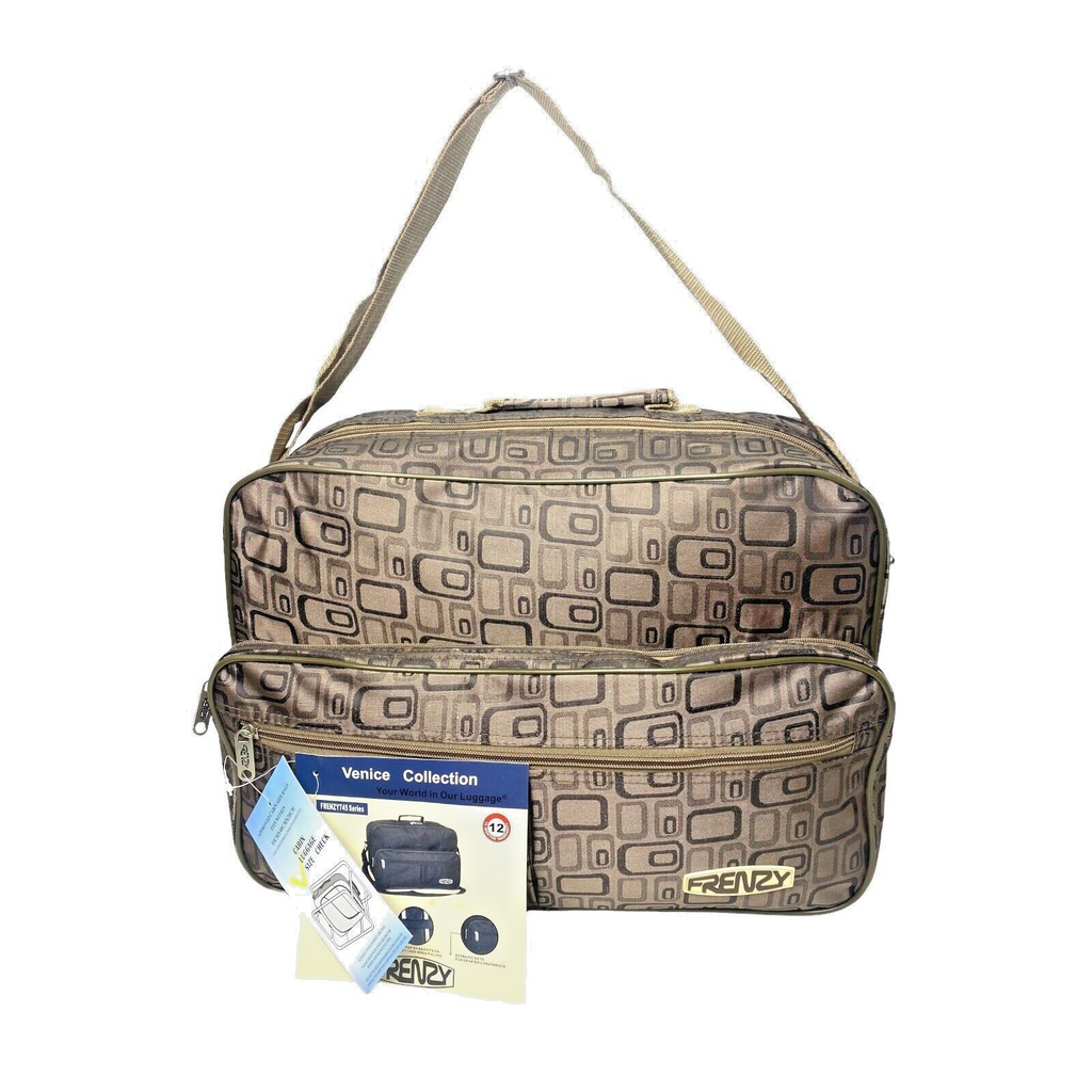 Frenzy 16" Hand Luggage Holdall Flight Bag Under Seat Work  42x29x16cm 19 Litres