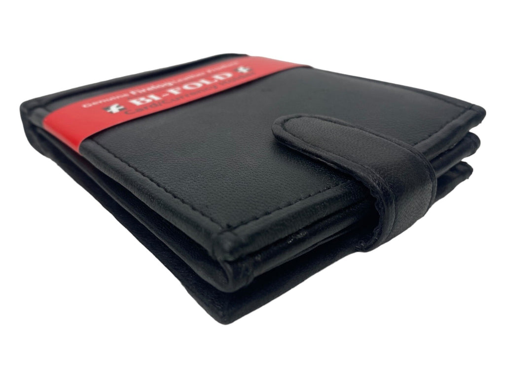 Gents Mens Soft Leather Bifold Credit Card Holder Purse Notes Coins Wallet New