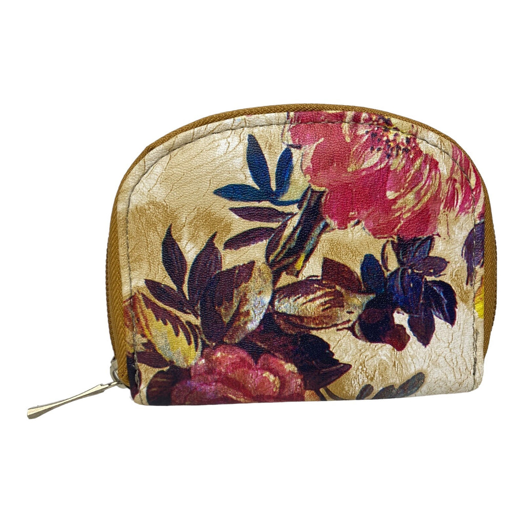 Fabretti Ladies Girls Floral Zip Around Coin Change Wallet Purse Pouch New