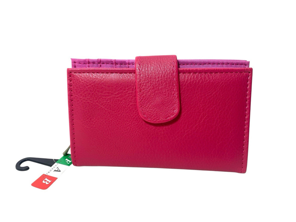 Ladies Bifold Faux Leather Zip Around Coin Notes Credit Card Purse New