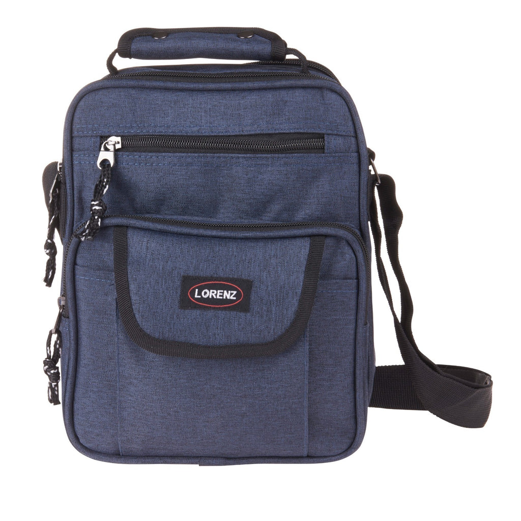 Lorenz Large Unisex Canvas Travel Bag Multiple Zipped Pockets & Adjustable Strap