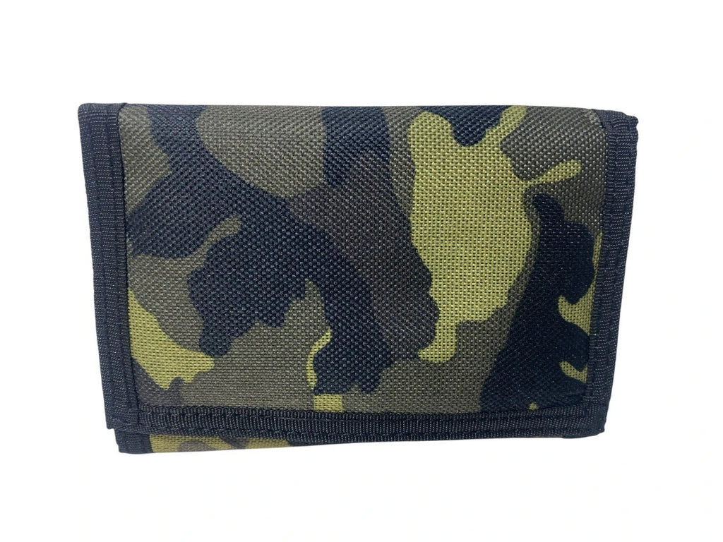 Lorenz Unisex Camouflage Cammo Army Canvas Trifold Wallet Coin Note Credit Card