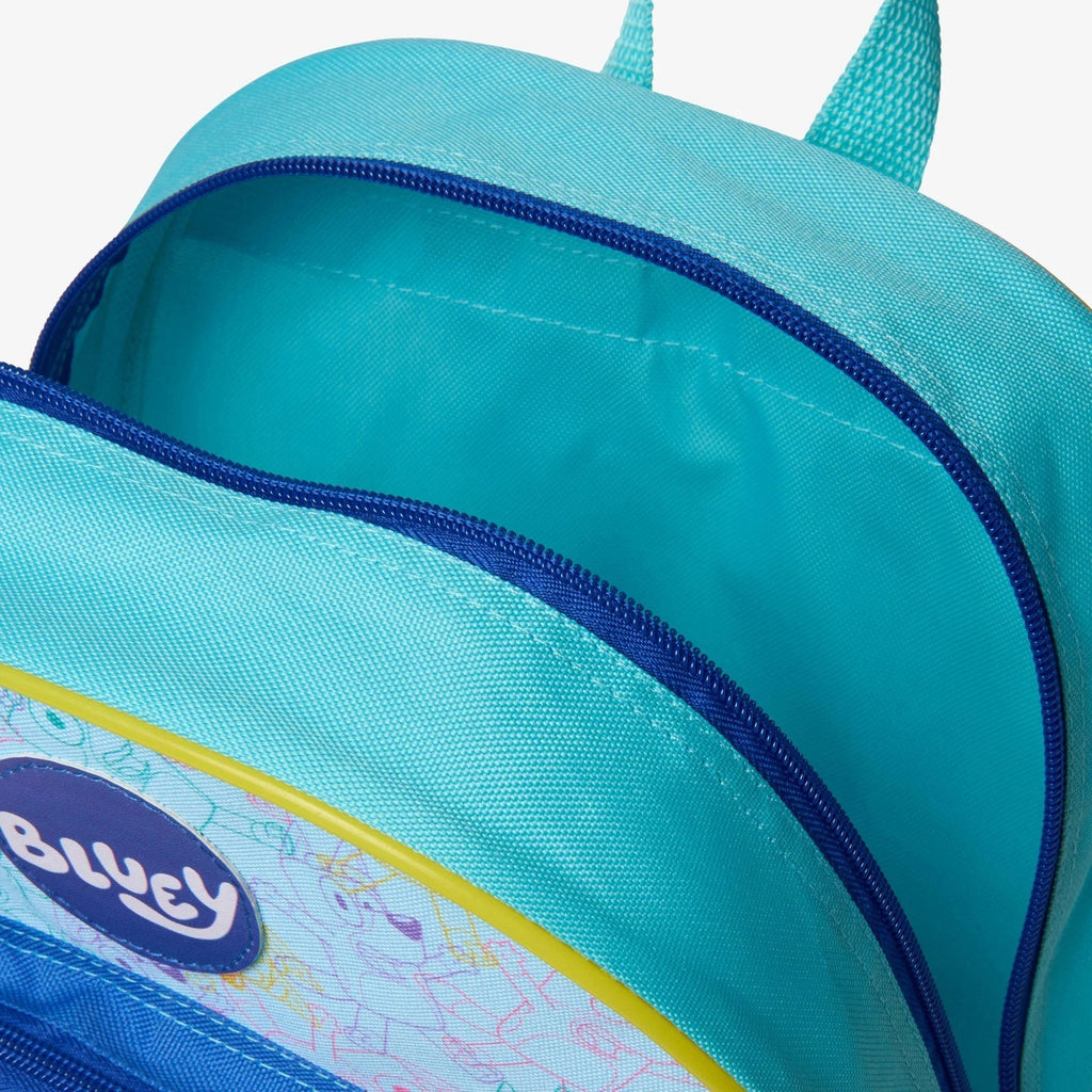 Bluey & Bingo Cheer Unisex 3D Arch Backpack With Front Pocket Nursery School New