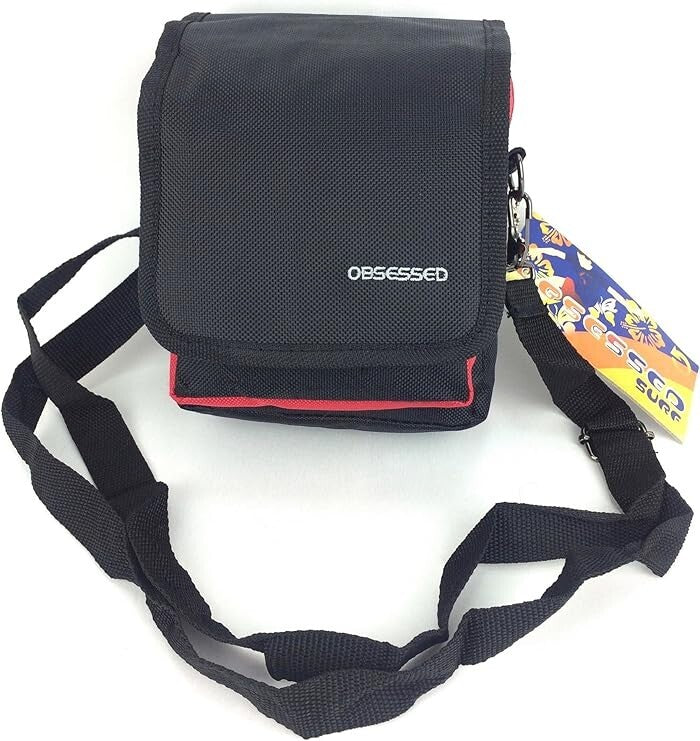 Obsessed Surf Small Unisex Travel Bag Multiple Zipped Pockets  Adjustable Strap