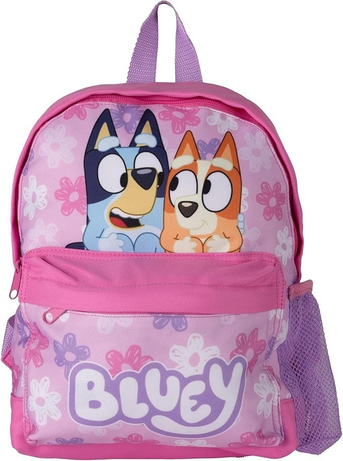 Bluey & Bingo Girls Kids Pink School Backpack Lunch Bag Pencil Case 3 Piece Set