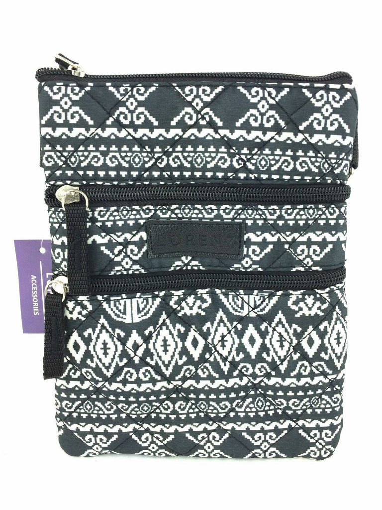 Lorenz Ladies Quilted Multicoloured Cross Body Travel Accessories Shoulder Bag