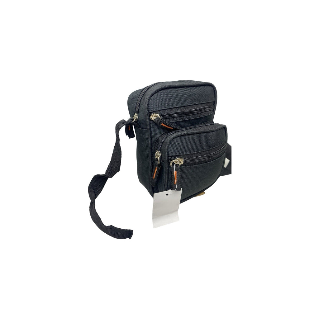 Unisex Small Travel Bag Multiple Zipped Pockets & Adjustable Strap New