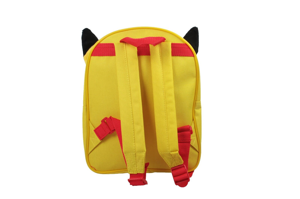 Official Pokemon Pikachu Plush 3D With Ears Front Pocket Backpack New 