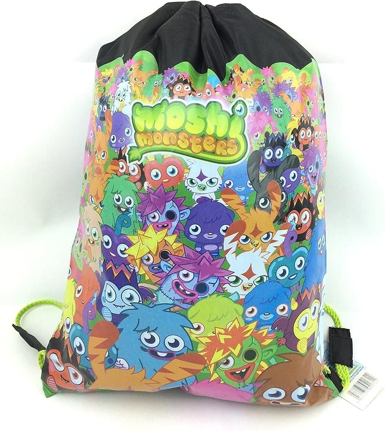 Moshi Monsters Unisex Trainer Gym PE Kit Sports Drawsting Shoe Bag New